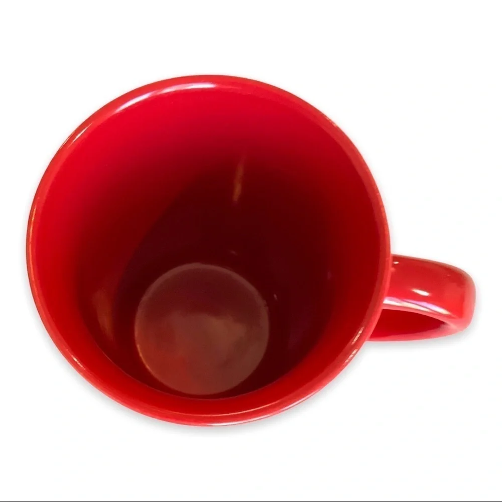 Starbucks 2005 Holiday Red Gold Dot Mug 14oz - Picture 4 of 5